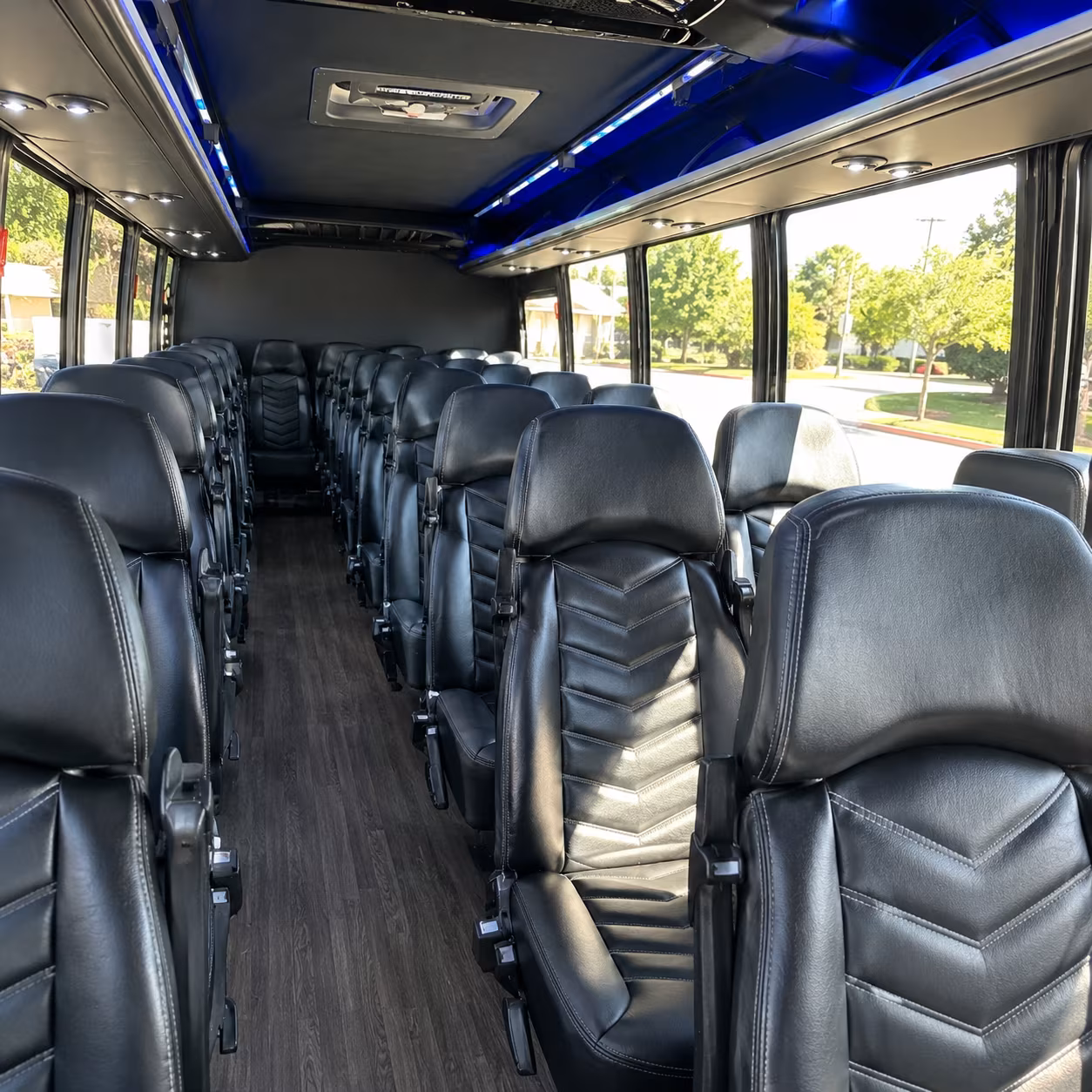 ofallon 25 passenger minibus interior