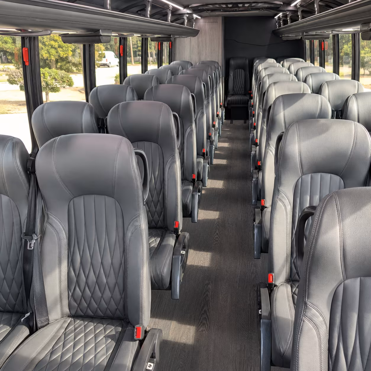 ofallon 28 passenger minibus inside