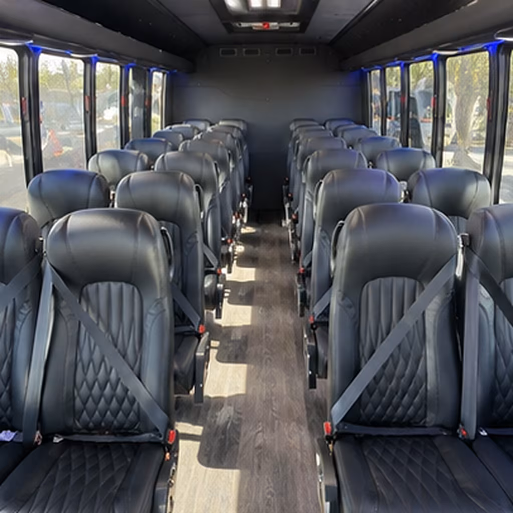ofallon 28 passenger minibus interior