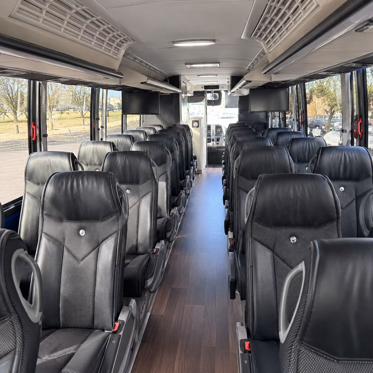 ofallon 56 passenger charter bus inside