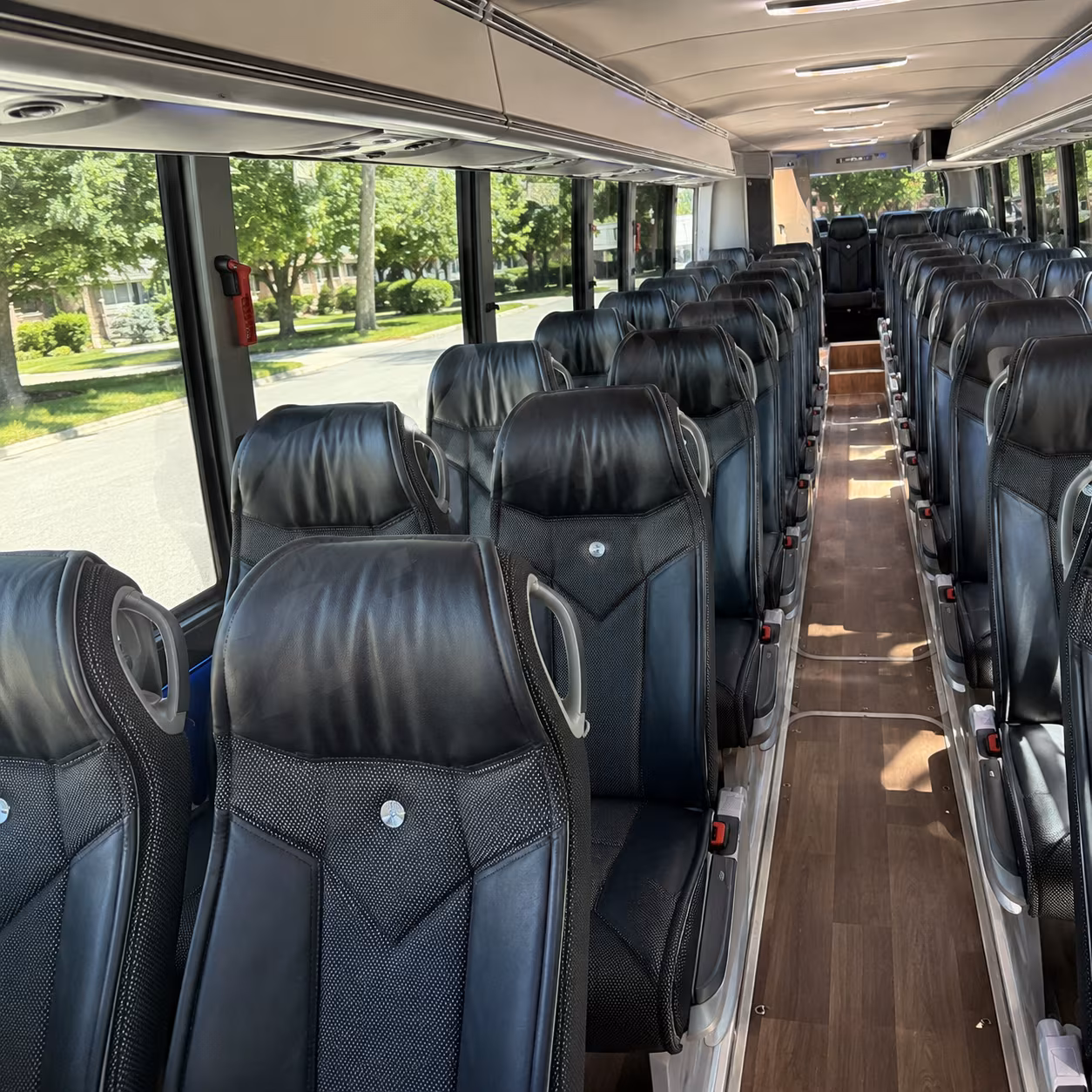 ofallon 56 passenger charter bus interior